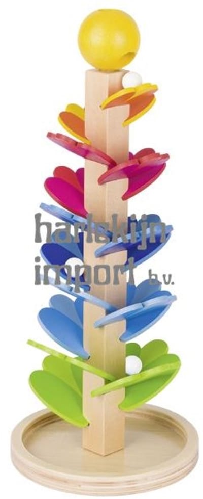 GOKI Knikkerbaan - Pagode - Hout - 3 Knikkers - 3 Jaar