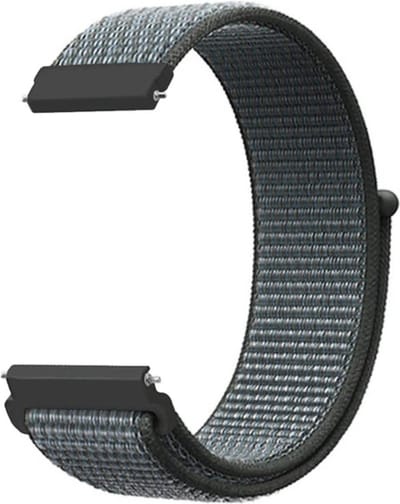 KELERINO. Nylon bandje geschikt voor Samsung Galaxy 46 MM / Gear S3 - Grijs