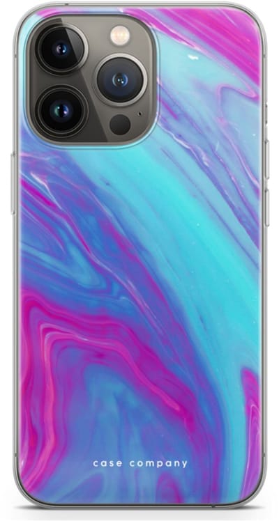Case Company® - Hoesje geschikt voor iPhone 13 Pro hoesje - Zweverige regenboog - Soft Cover Telefoonhoesje - Bescherming aan alle Kanten en Schermrand