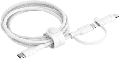 Belkin BoostCharge Pro USB-kabel USB 2.0 1,5 m USB C USB C/Lightning 0,48 Gbit/s 60 W Wit