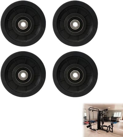 Nylon katrollen 90mm - met lagers - veelzijdig en duurzaam - ideaal voor fitnessapparatuur - SnelShoppen