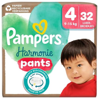 Pampers Harmonie Pants - Maat 4 (9kg-15kg) - 32 Luierbroekjes