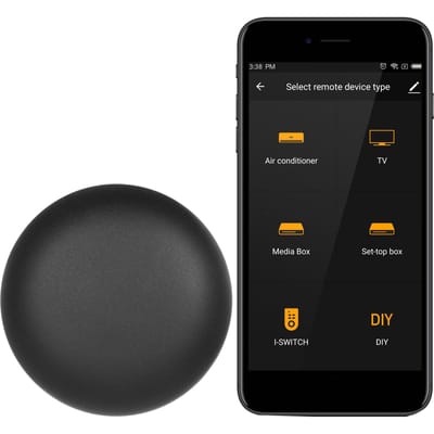 TUYA Wifi Smart IR-afstandsbediening voor Smart Home Compatibel met Alexa Google Home Universeel zwart
