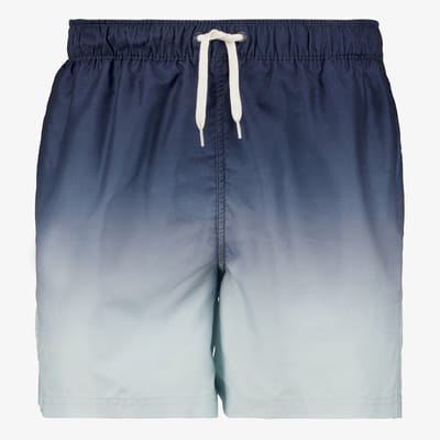 Osaga heren zwemshort met faded print blauw grijs - Maat S - Zwembroek