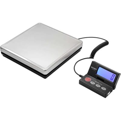 VOLTCRAFT PLS-205S VC-15445055 Platformweegschaal Weegbereik (max.) 50 kg Resolutie 1 g werkt op het lichtnet, werkt op batterijen RVS