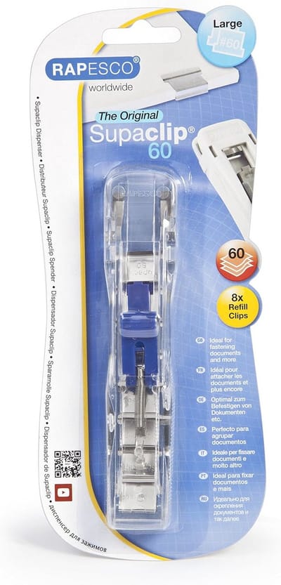 Heavy Duty Klemaanbrenger met 8 Roestvrijstalen Klemmen voor Papier