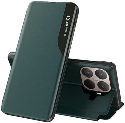 Hoesje geschikt voor Xiaomi 15T Pro - Techsuit eFold Book Case - Donkergroen