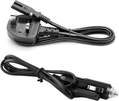 Verwarming Lunchbox Kabel - Stroomkabel Adapter - Warme Maaltijd Onderweg - Universeel Compatibel - 12/24/230V - Zwart