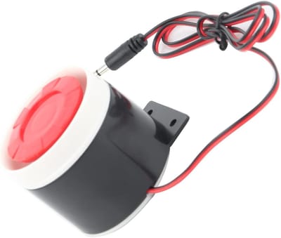Alarmhoorn - Beveiligingssysteem Geluid - Huisbeveiliging - 110 dB Luid Geluid - 50x50x50 mm - Rood Zwart