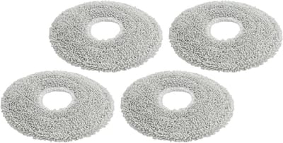 Microvezel Dweilpads - Reinigingsdoeken Robotstofzuiger - Vloeren Schoonmaken - Krachtige Vlekverwijdering - 4/10 stuks - Grijs