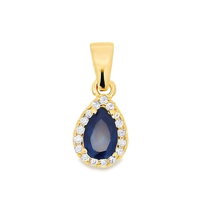 Juwelier Zwartevalk 14 karaat gouden druppel hanger - 14.300-B