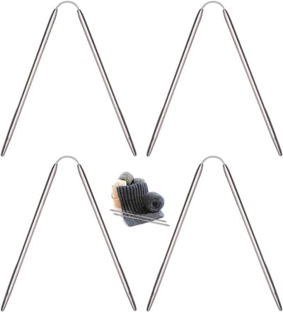 Verwisselbare Rondbreinaalden Set van RVS - 4 Stuks voor Diverse Projecten