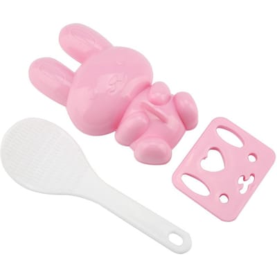 3 stuks Voedselkwaliteit PP Cartoon Konijn Model Sushi Rijstvorm DIY Handwerk Onigiri Maakgereedschap Pinkish