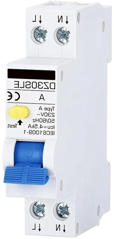 Miniatuur Stroomonderbreker - Lekbeveiliging - Elektrische Veiligheid - Type A Pulslekken - 16 A - Grijs