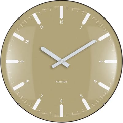 Karlsson Wandklok Realista Dome - Groen - 35x35x35cm - Wandklok Modern