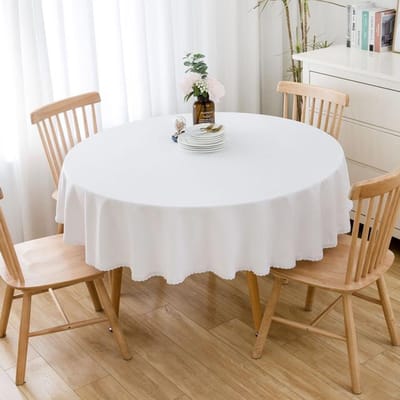 Grote ronde tafelkleed effen kleur eettafel tafelkleed 180cm