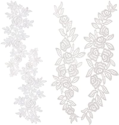 Jhubersproducts - Bloemen Patches - Diy Borduurwerk - Elegant Ontwerp