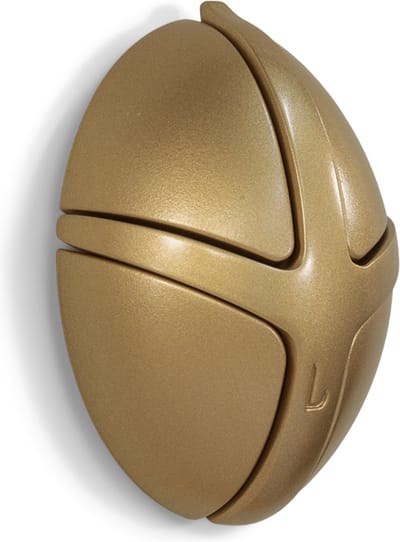 Spinder Design kapstok Tick - Goud / Goud - 3 haken