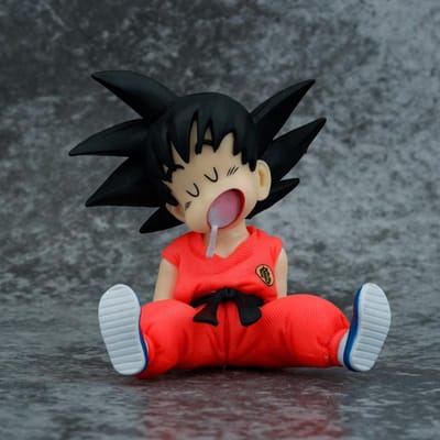 1/10cm Z Anime PVC Actiefiguur Zittend Slapend Son Goku Model Standbeeld Verzameling Decoratie Speelgoed Cadeau voor Fans black
