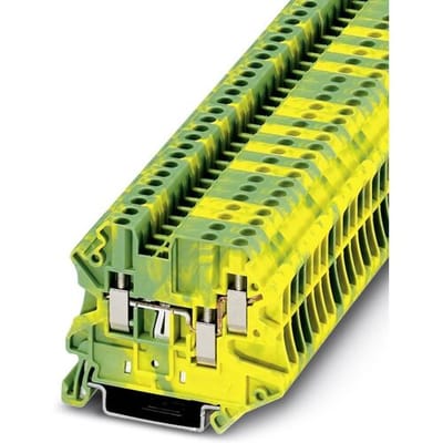 Phoenix Contact 3044539 Doorgangsserieklem 5.2 mm Schroeven Groen, Geel 50 stuk(s)