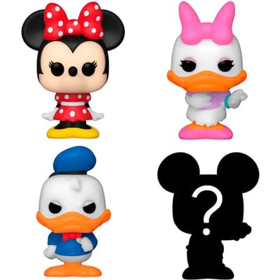 Funko Minnie Daisy Donald and mystery chase - Funko Bitty Pop! - Disney Classics Figuur - 2cm