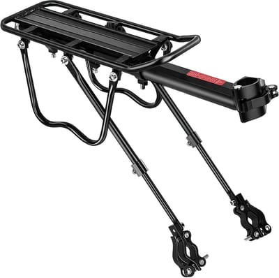Verstelbaar Aluminium Fietsendrager Set voor Mountainbikes (24-29 Inch) met Reflector en Snelle Montage