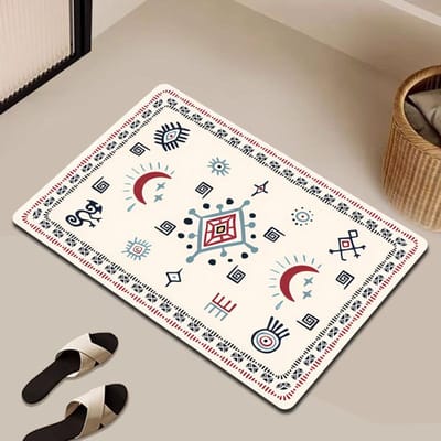 Diatomeeënaarde Vloermat Huishouden Eenvoudige Lijnen Badkamer Vloermat Entree Deurmat 50*80cm