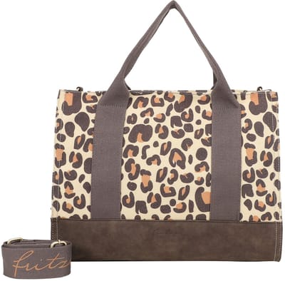 Fritzi aus Preußen schoudertas Canvas Tote Bag Limited Leo Camel beige