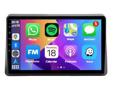 Autoradio 2/32 met Carplay en Android auto | Geschikt voor Renault Master 2019-2024 | Radio scherm met Navigatie | 2019 2020 2021 2022 2023 2024