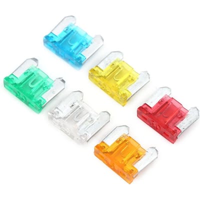 120 Pièces 5A 30A Assortiment Micro Mini Fusibles à Lame Kit Pour Voiture Auto Camion SUV blue