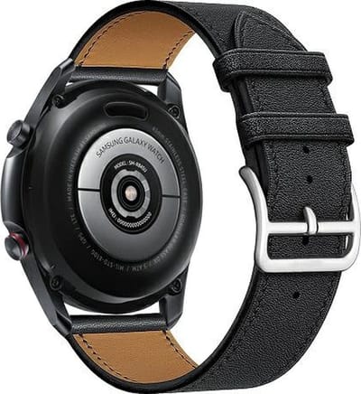 Beline Horlogeband 20mm Hermes Leer zwart/zwart doosje