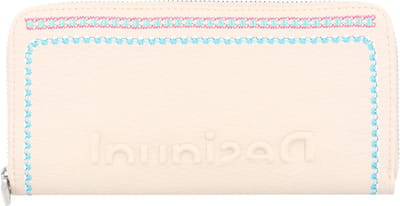 Desigual Portemonnee Raven Fiona Long Wallet White Crème