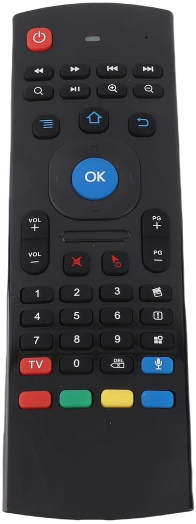 Dailygoody - MX3-M Mini-toetsenbordafstandsbediening - Draadloze Smart Voice TV-afstandsbediening - Handig en efficiënt - USB-ontvanger - Luchtmuis -