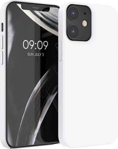 kwmobile telefoonhoesje geschikt voor Apple iPhone 12 / iPhone 12 Pro - Hoesje met siliconen coating - Smartphone case in wit