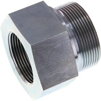 G 2'' x G 1 1/2'' M/F Verzinkt Stalen Neusstuk 160 Bar - Hydrauliek - FL2S-MF-EZE-200G-112G