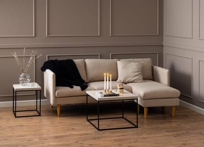 Salontafel Brennero Beige 60x60x45cm MDF - Giga Living
