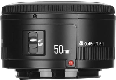 Dailygoody - 50mm F/1.8 Lens - Groot Diafragma - Autofocus en Handmatige Focus - Compact Formaat - Voor Canon EF Mount - Ideaal voor Portretfotografie...
