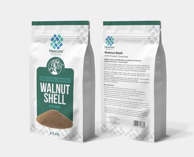 Walnootschil Grit - Straalmiddel Tumbling Media - Verf Verwijderen - Zonder Krassen - 2.5kg - Bruin
