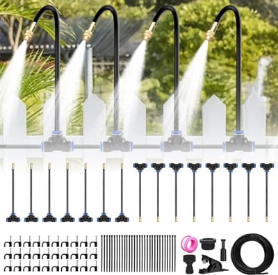 Dailygoods- Irrigatiesysteem 15 m - 360 graden flexibel - Waterbesparend - Verstelbaar - UV-bestendig - Robuuste constructie - Tuinsproeisysteem