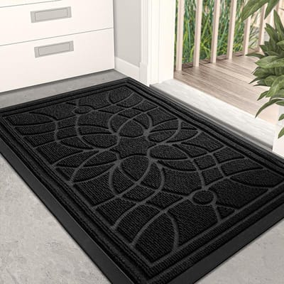 Commerciële Rubberen Vloermat Entree Deur Makkelijk te Onderhouden Antislip Mat Entree Mat Lift Zand Schrapende Stofmat 45*75cm gray