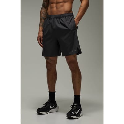 Heren Active 7inch Stretch Geweven Ripstop Short | Charcoal | Size XS