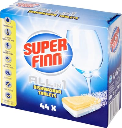 Superfinn - vaatwastabletten - All-in-1 - 44 tabletten