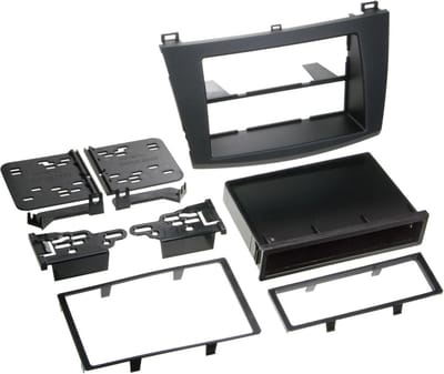 1-DIN Paneel geschikt voor Mazda 3 2009-2013 - Kleur: zwart (METRA)