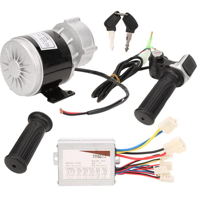 36V 350W EBike Borstelmotor Controller Vierkant Scherm Elektrische Hoeveelheid met Gashandvat black