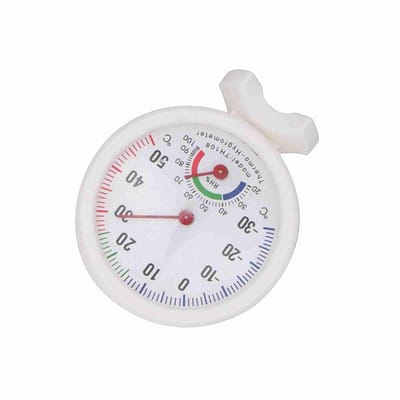 Allecto - Binnenthermometer - Vochtigheidsmeter - Analoge Thermometer - Wandmontage - Hygrometermeter - Ideaal voor Thuis - 9 x 9 x 3 cm