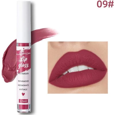 Waterdichte Fluwelen Matte Naakt Lipgloss Sexy Langdurige Non-stick Cup Vloeibare Lipstick Lip Make-up Voor Vrouwen Cosmetische