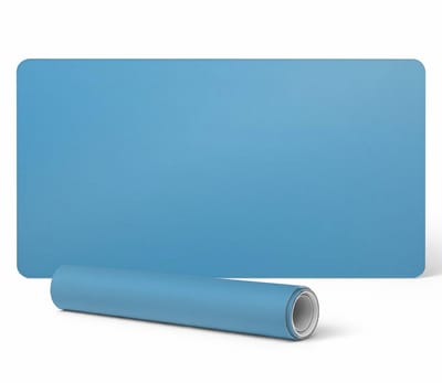 Muismat voor bureau, toetsenbord en laptop, hemelsblauw, 90x45 cm