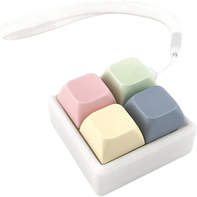 Nieuwe 2/3/4 Toetsen Vinger Toetsenbord Toets Knop Stressverlichting Decompressie Speelgoed Keycap Tijd Verdrijven Clicker Speelgoed Volwassene