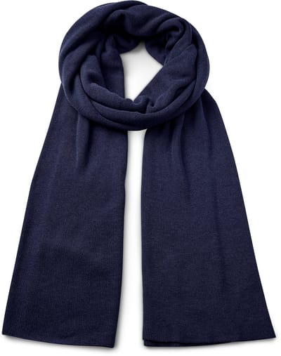 Hiems | Marineblauwe Sjaal van Gerecycled Katoen
