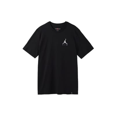 Jordan Jumpman Solid Logo T-shirt met ronde hals en korte mouwen voor heren, zwart AH5297-010 M black